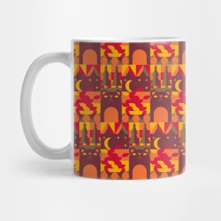 Geometric Bonfire Pattern by Tobe Fonseca Mug